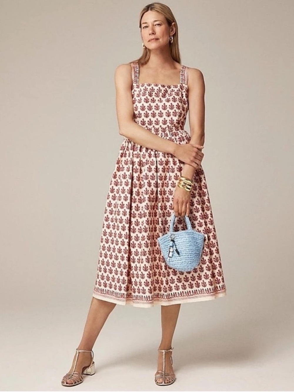 J Crew Dress 8 Cottagecore Red